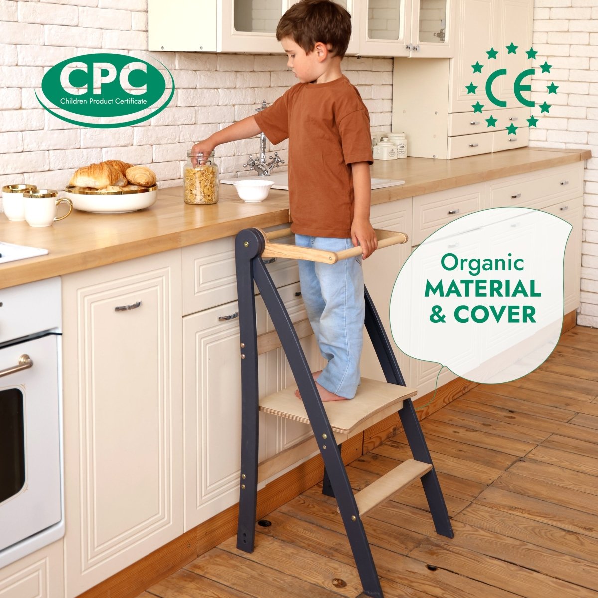 Goodevas Foldable Toddler Tower – Graphite