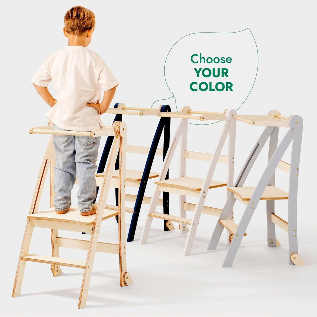 Goodevas Foldable Toddler Tower – Graphite