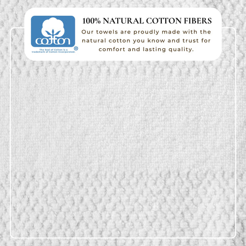 100% Cotton Woven Texture Bath Towel Set – Marbella Collection