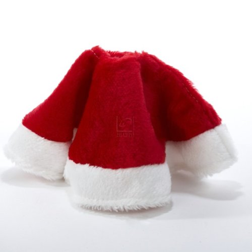 15-Inch Mini Red Plush Christmas Tree Skirt