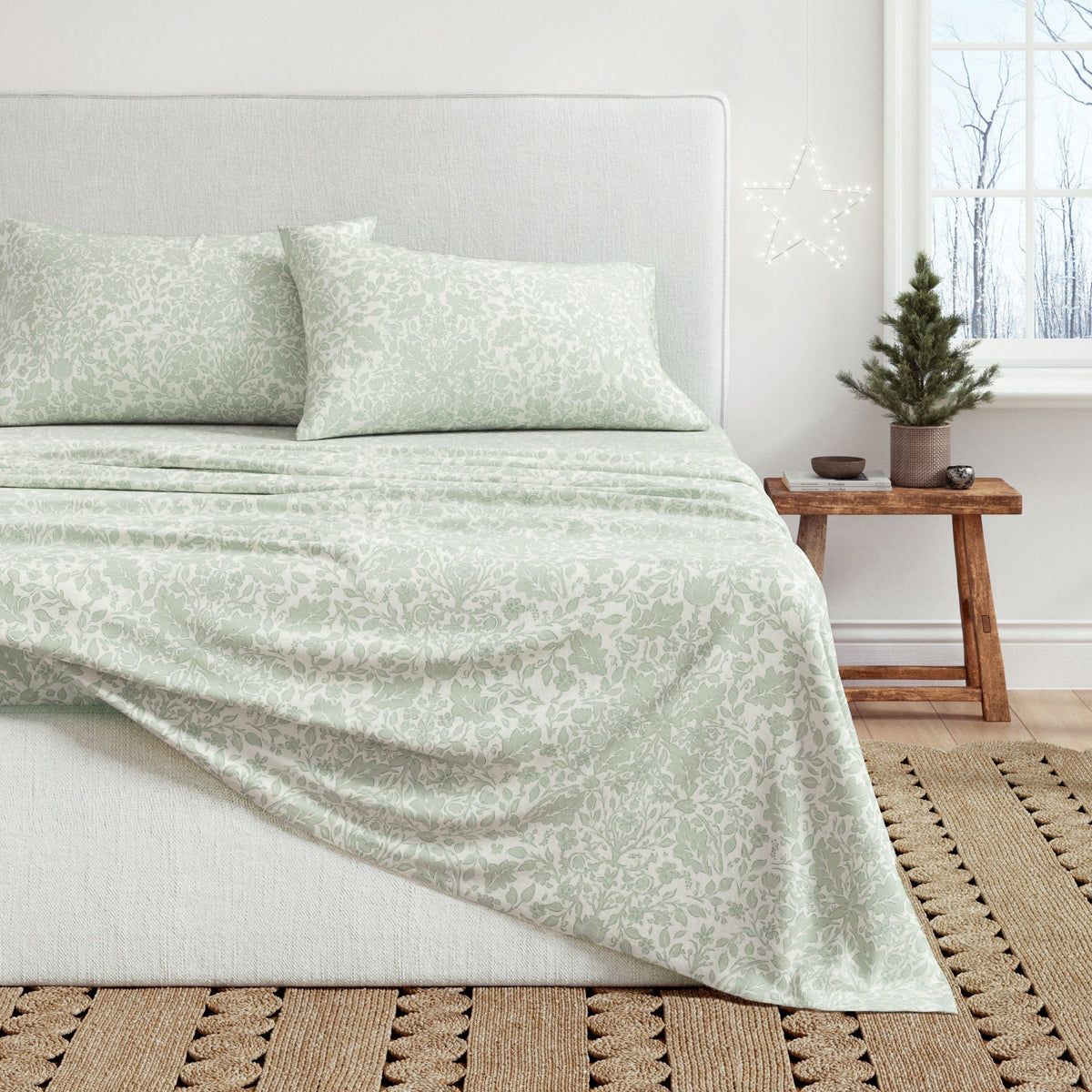 Turkish Cotton Flannel Sheet Set – Winter Floral Collection