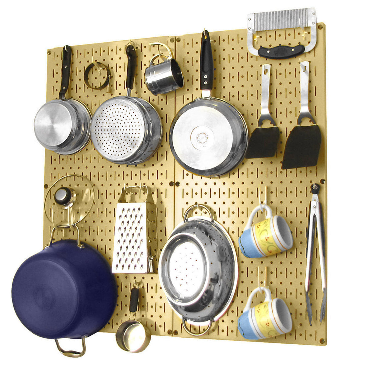 Wall Control Kitchen Pegboard Organizer Kit with Hooks