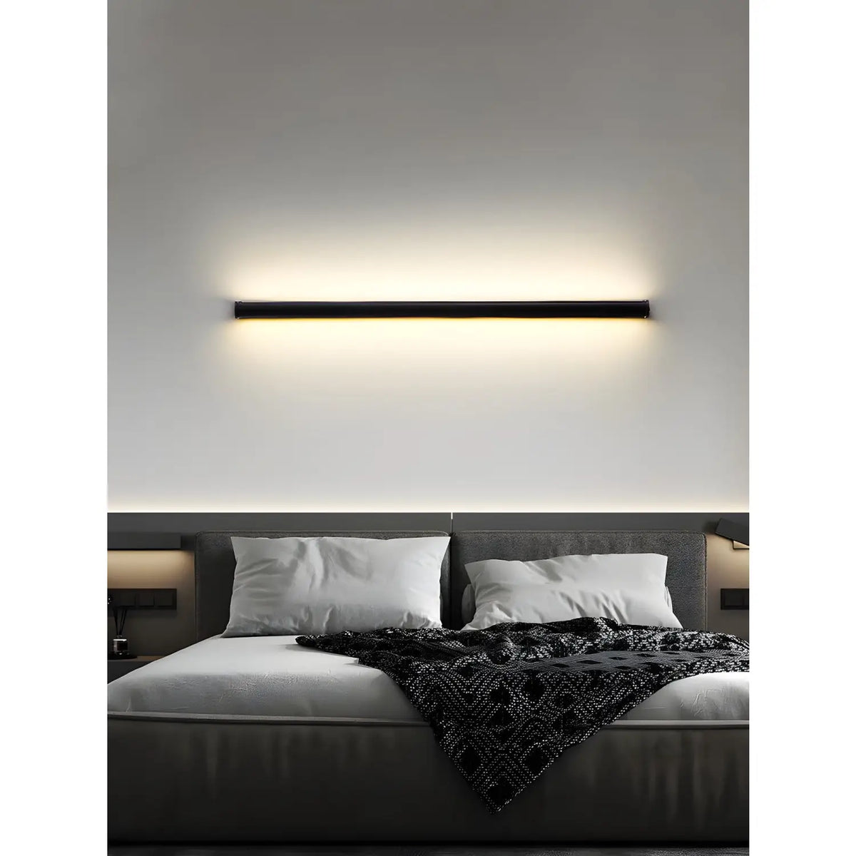 Modern LED Wall Light – Black