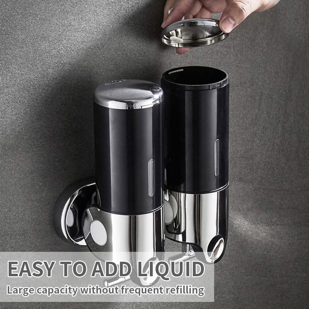 Wall-Mounted Shower Dispenser – 2 or 3 Chambers